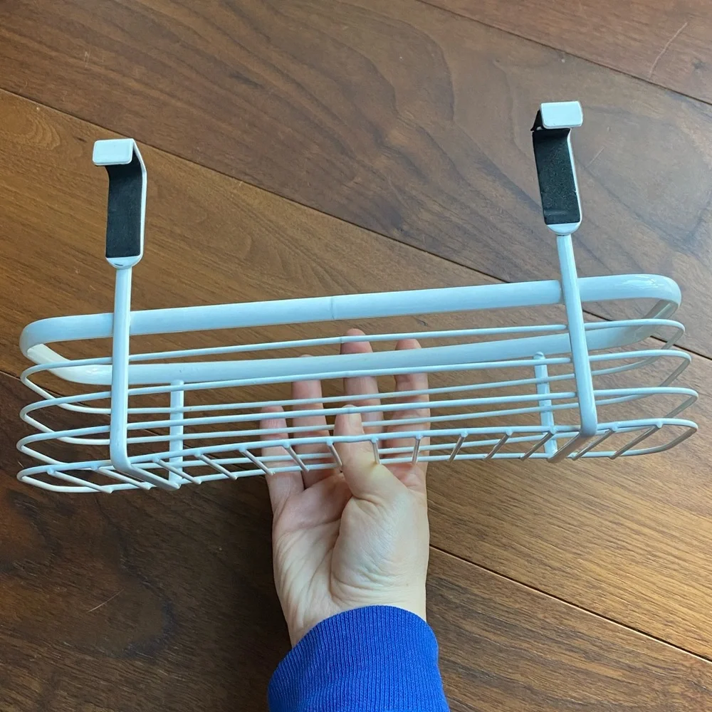 Over-the-Door White Basket